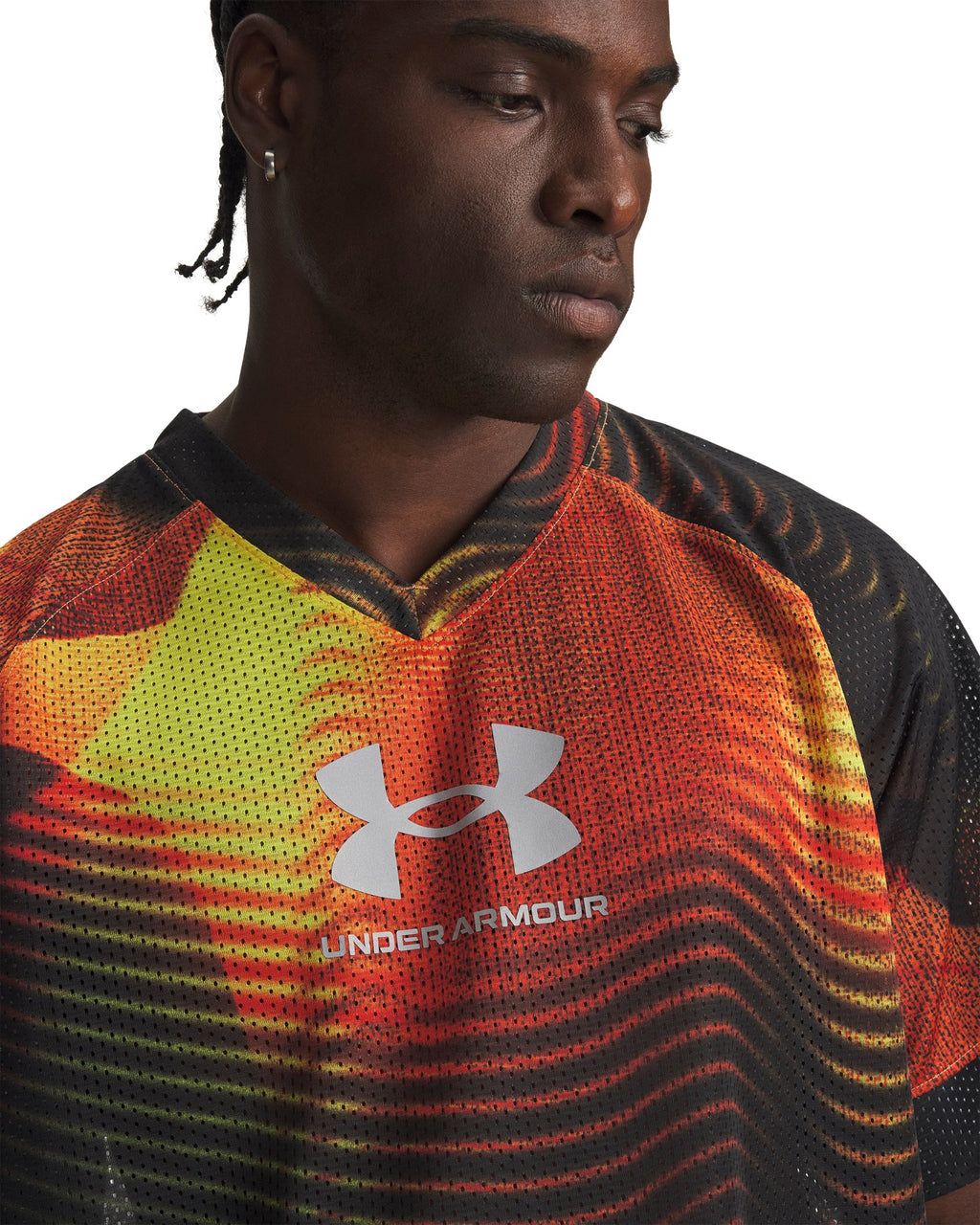 UA Icon Mesh Men's Short Sleeve Jersey - Black