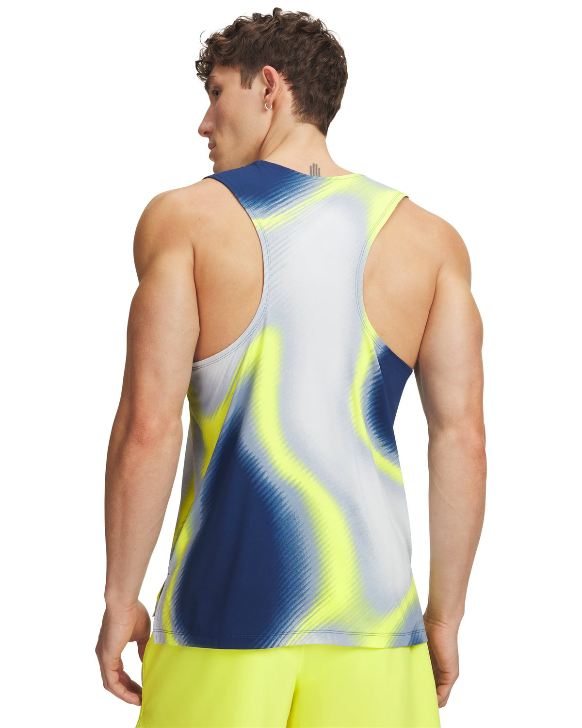 UA Velociti Pro Printed Men's Singlet - Blue