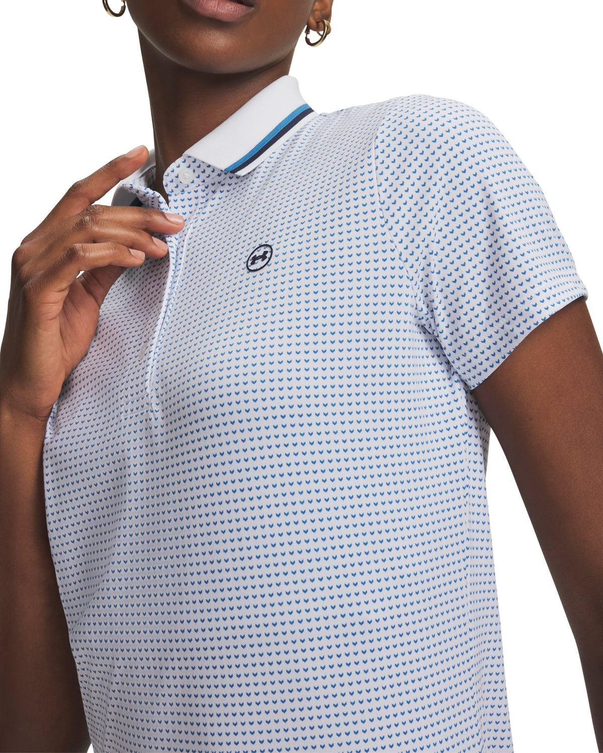 UA ArmourDry Printed Women's Polo - White