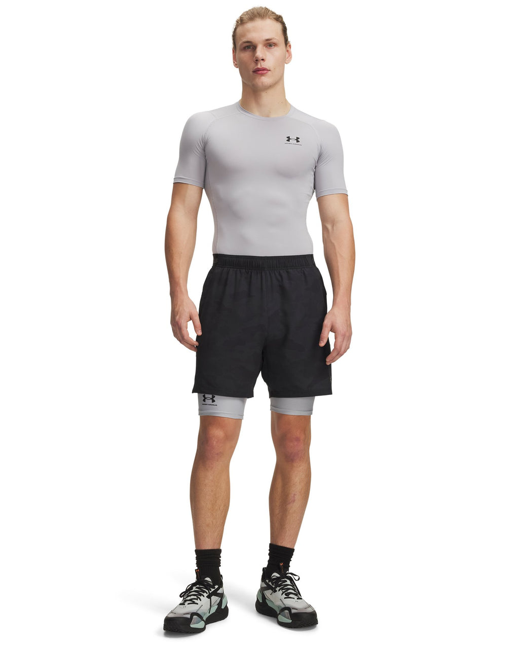 UA Vanish Woven 2.0 Printed Men's 6" Shorts - Black