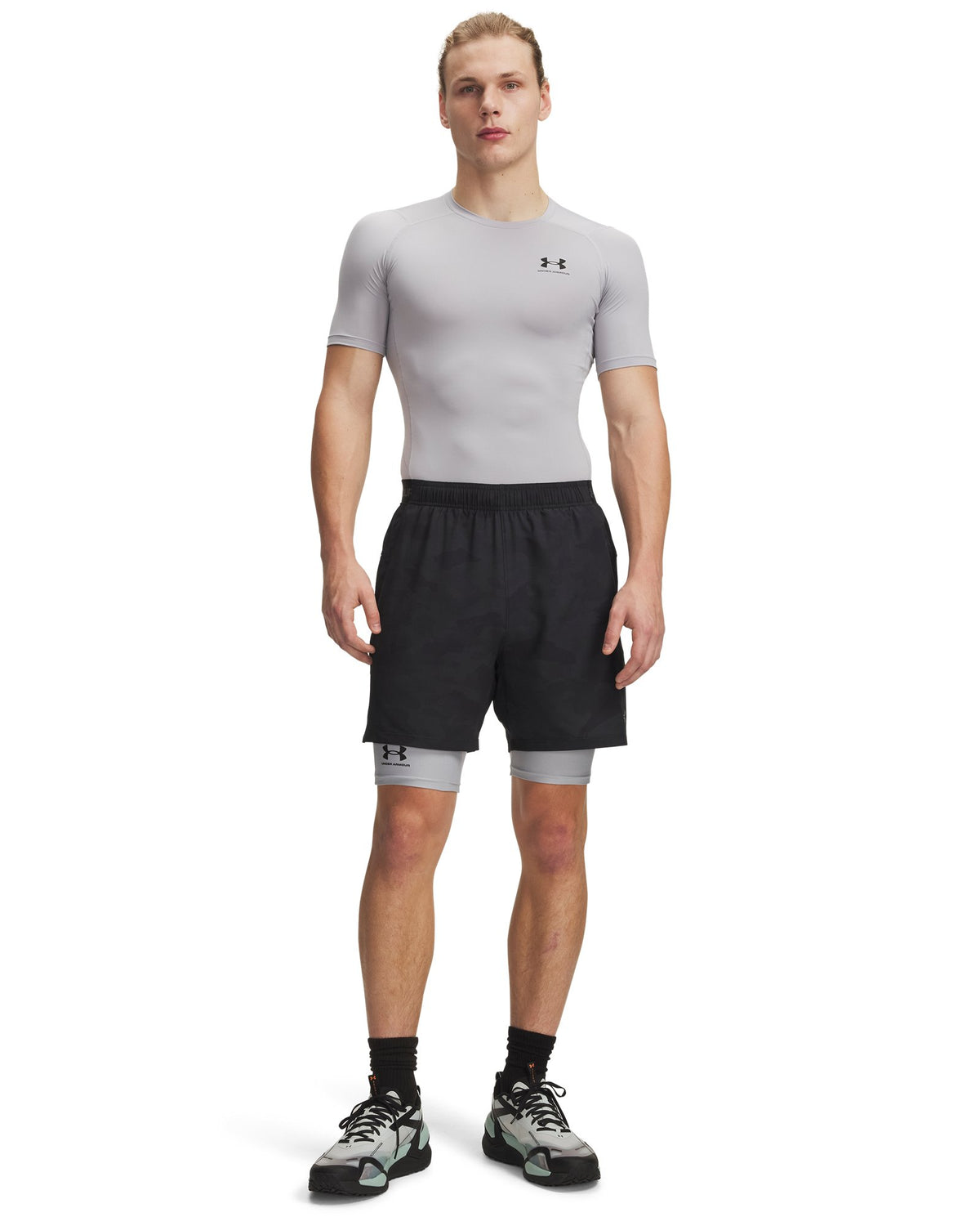 UA Vanish Woven 2.0 Printed Men's 6" Shorts - Black