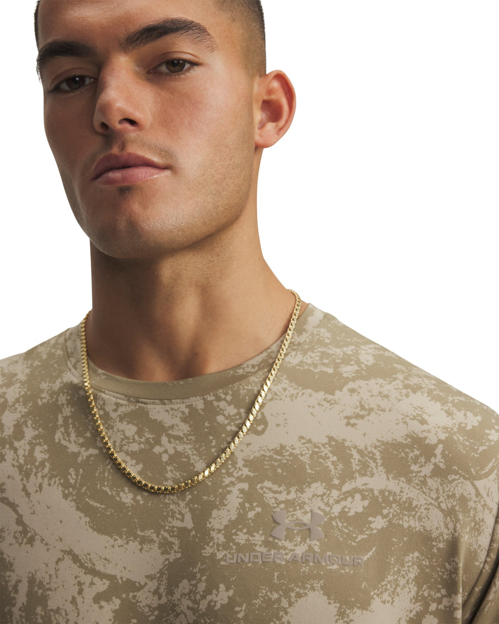 UA Vanish Energy Printed Men's Short Sleeve - Brown