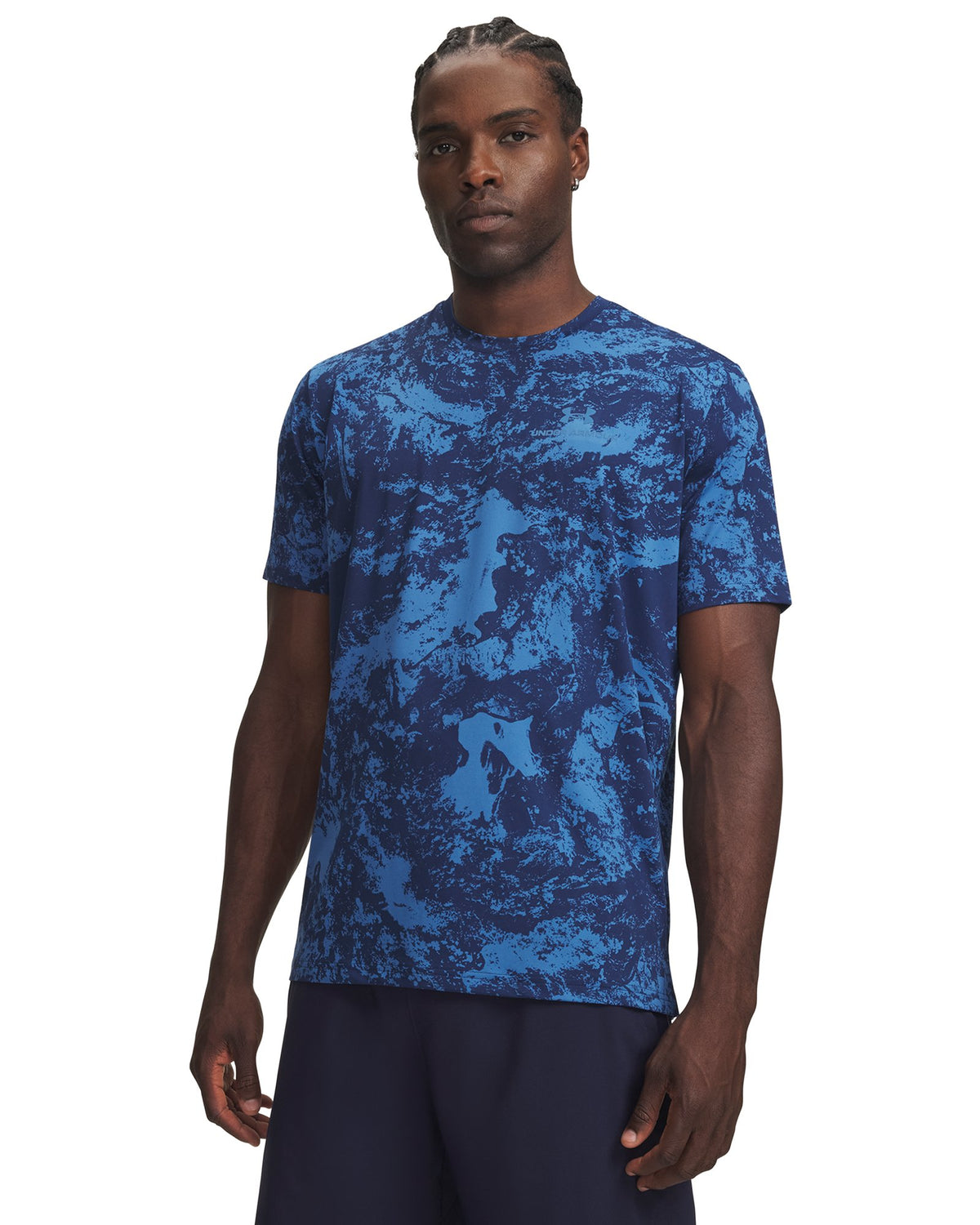 UA Vanish Energy Printed Men's Short Sleeve - Blue