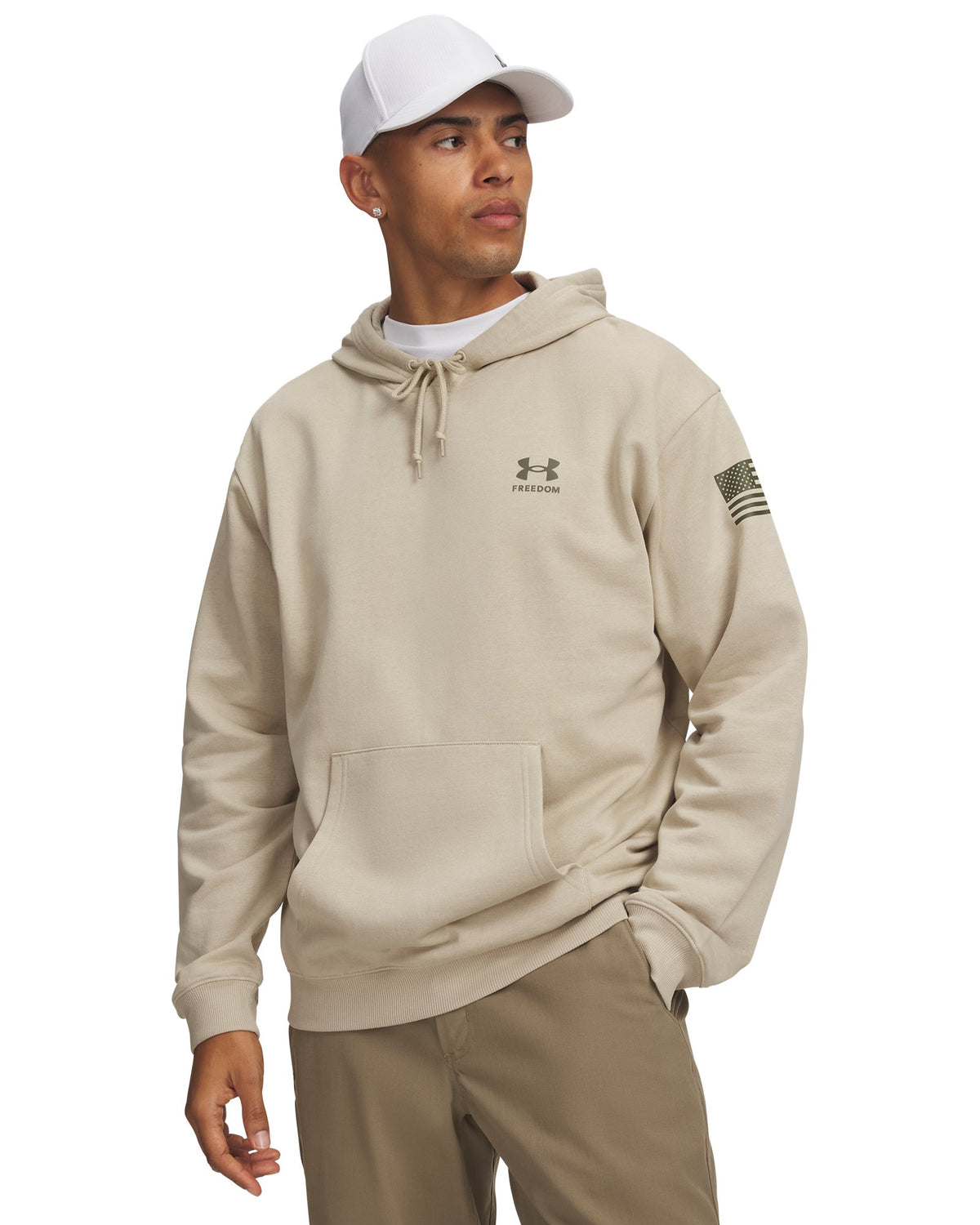 UA Freedom Flag Men's Hoodie - Brown