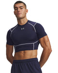 HeatGear® Elite Men's Compression Crop Short Sleeve - Blue