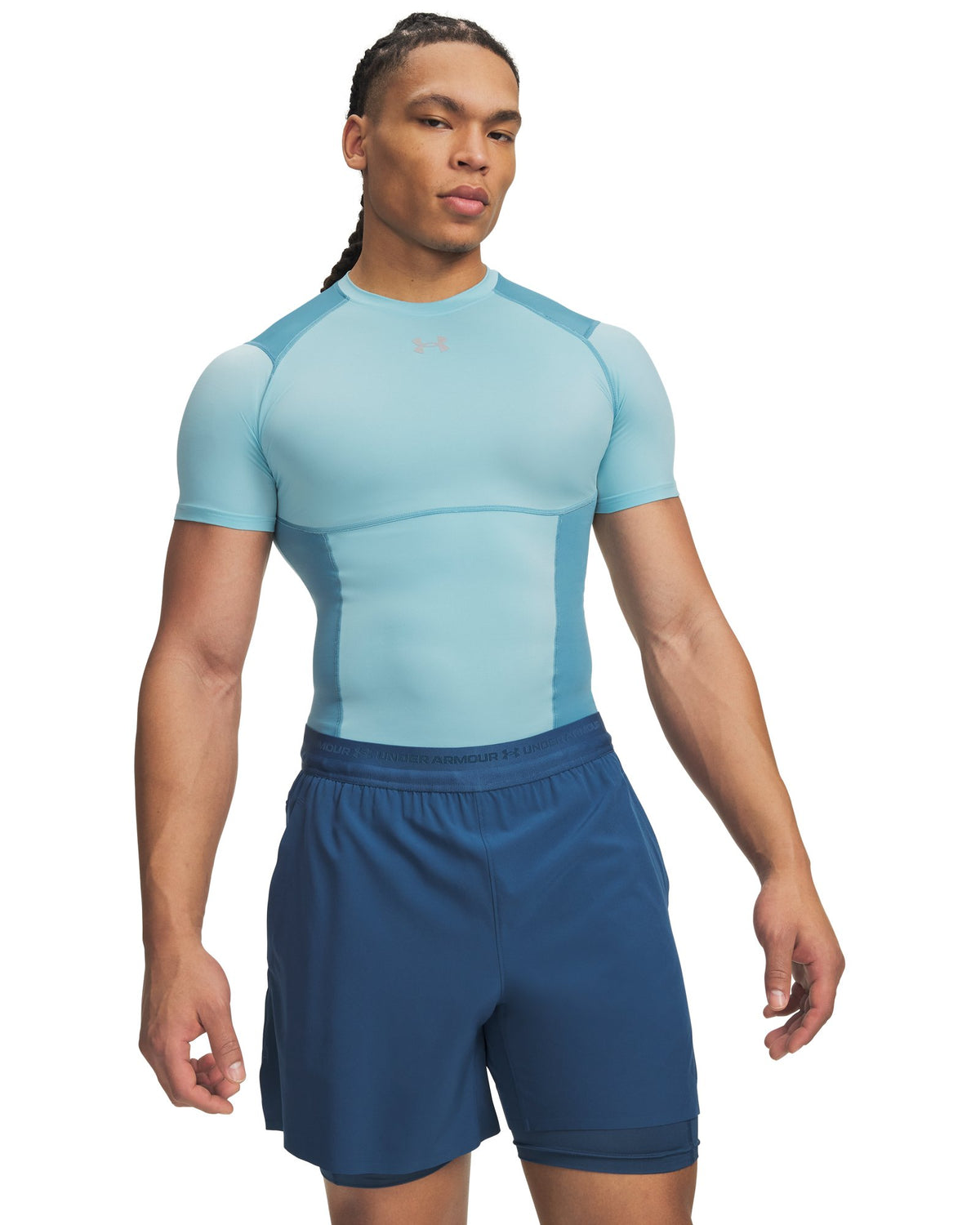 HeatGear® Elite Men's Compression Short Sleeve - Blue