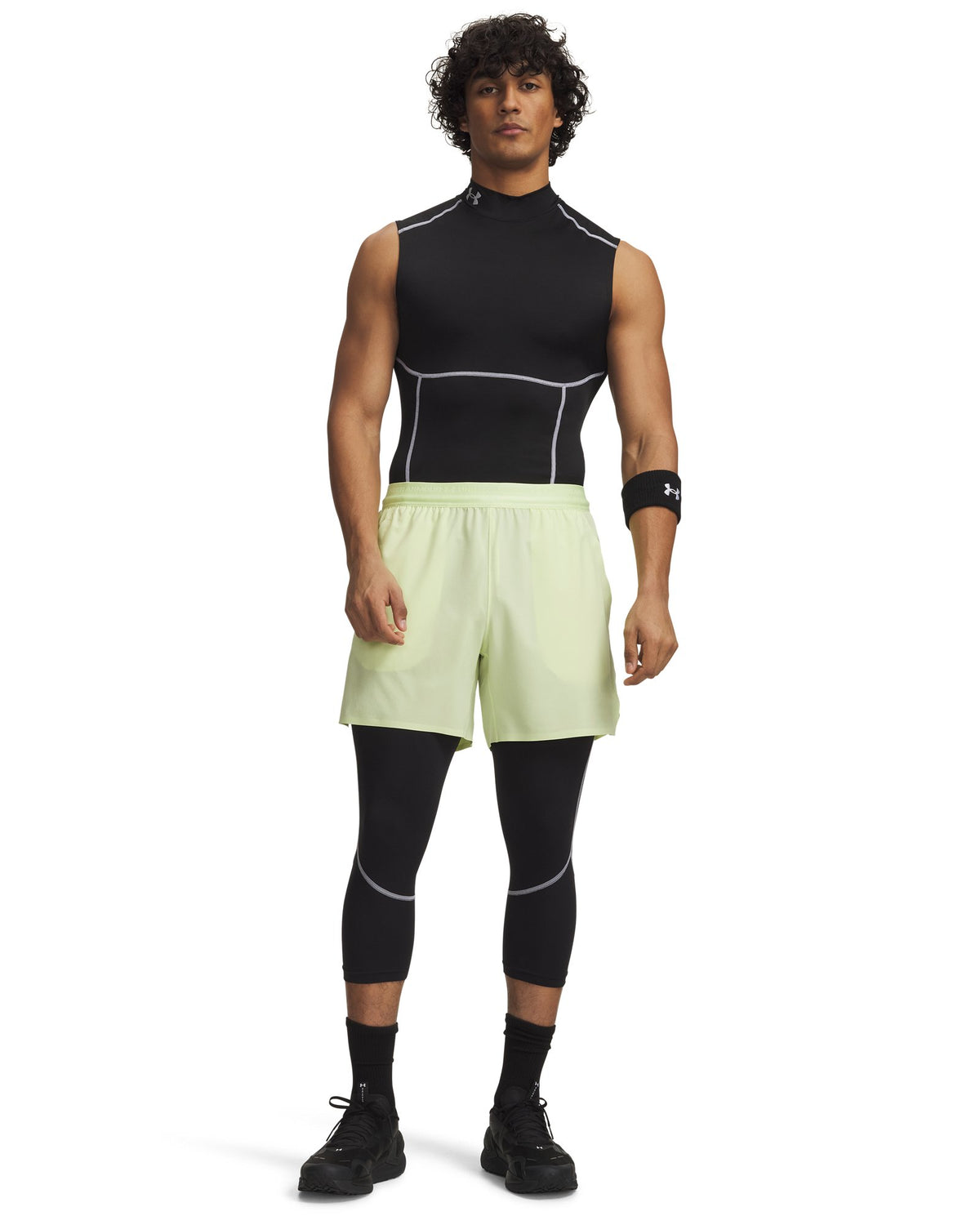 HeatGear® Elite Men's 3/4 Leggings - Black