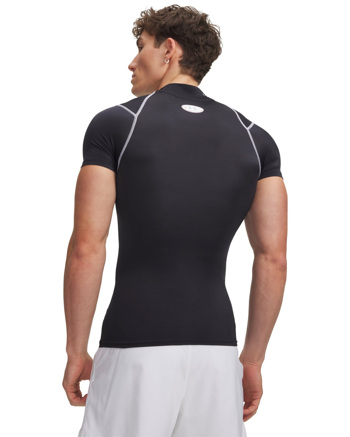 HeatGear® Elite All-America Men's Mock Short Sleeve - Black