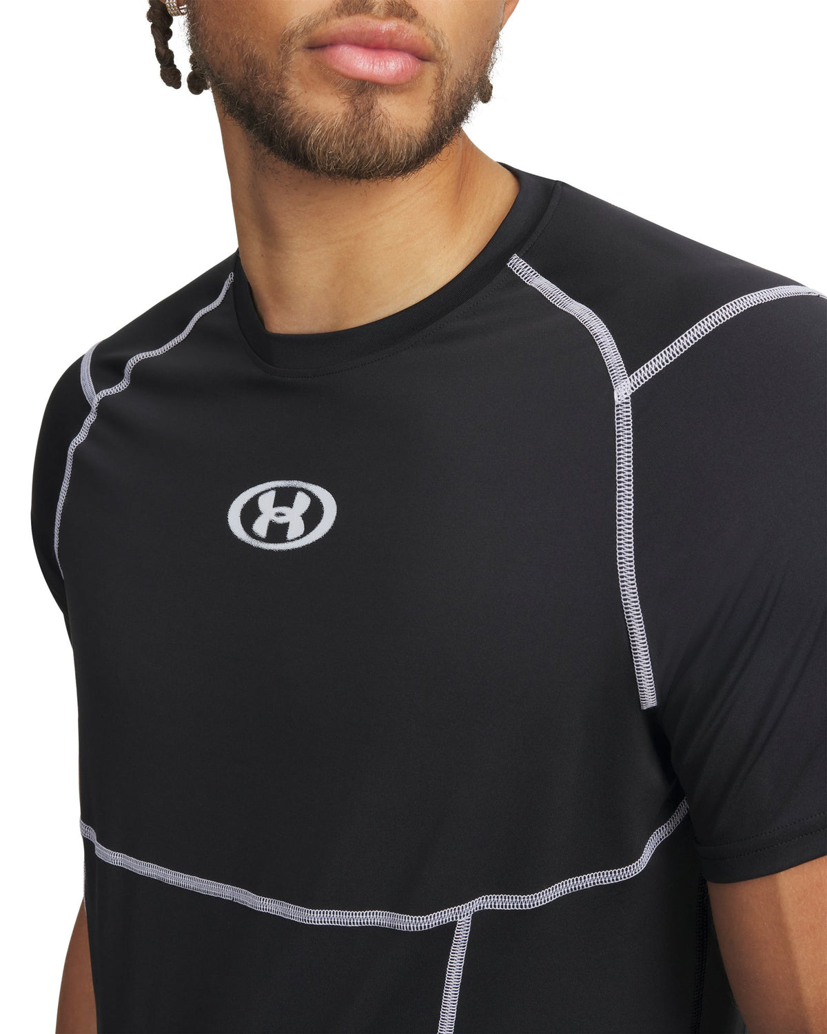 HeatGear® Elite All-America Men's Fitted Short Sleeve - Black