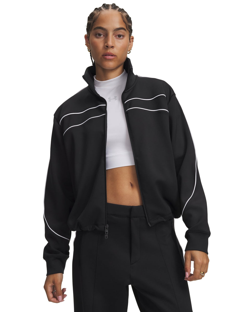 UA Knit Women's Track Jacket - Black