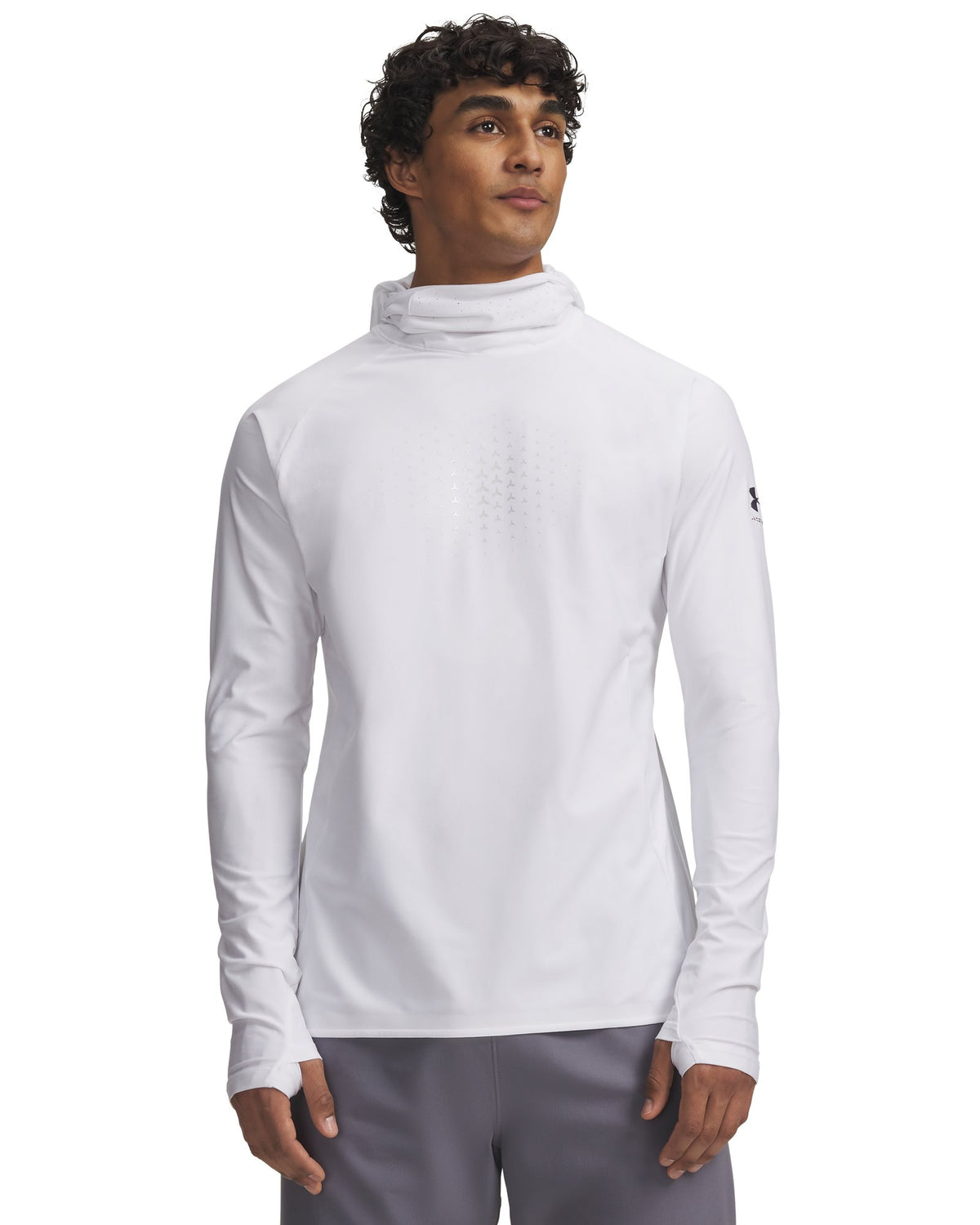 UA Challenger Elite Men's Balaclava Hoodie - White