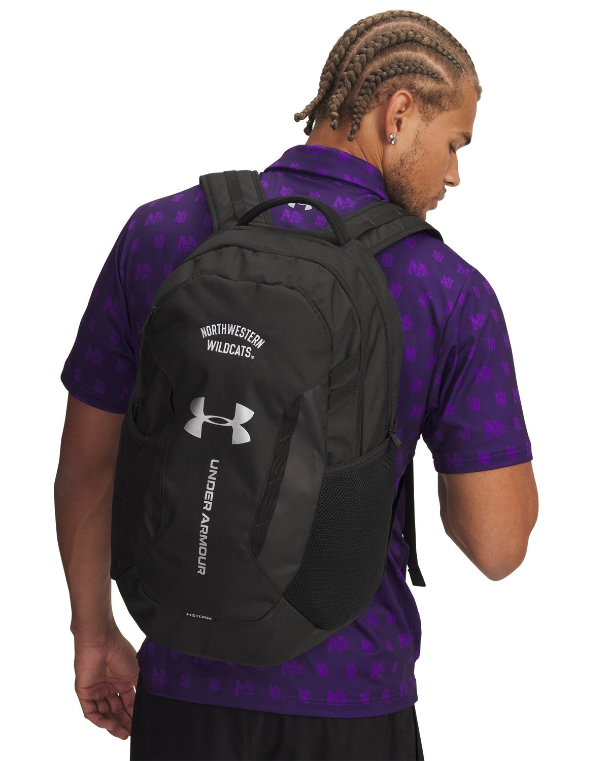 UA Hustle 6.0 Collegiate Backpack - Black
