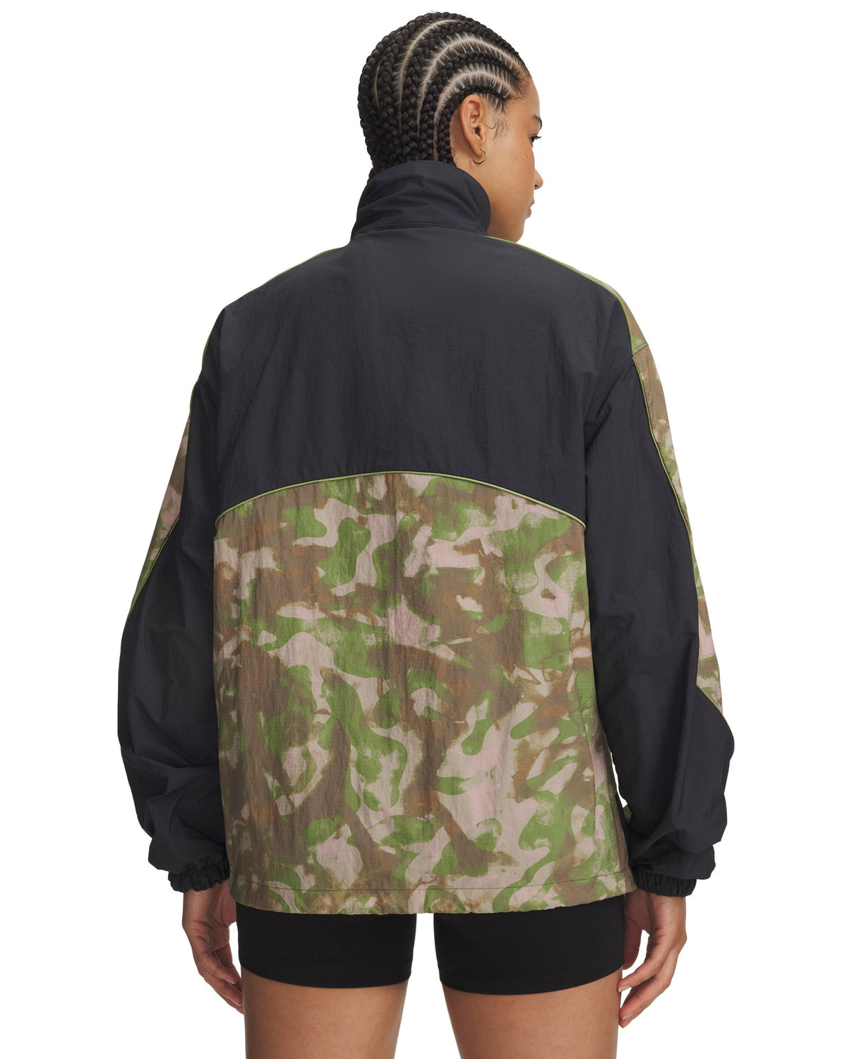 UA Unstoppable Woven Wind Printed Women's Jacket - Gray