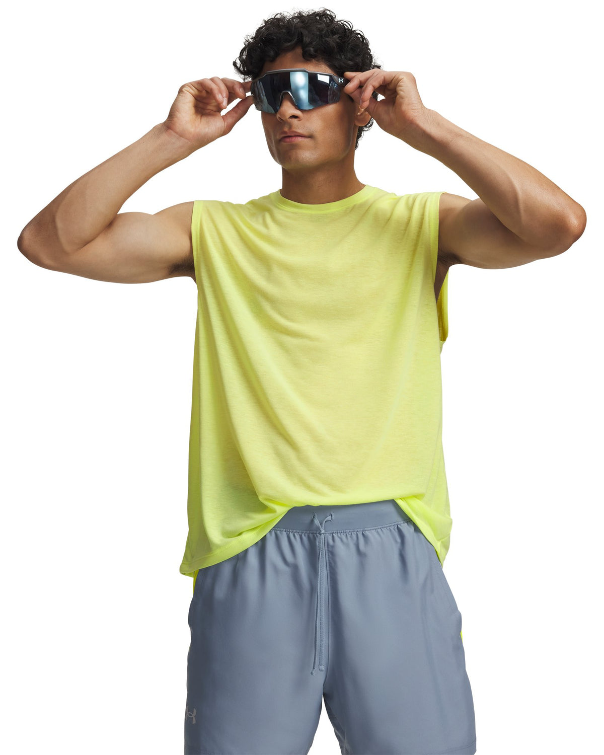 UA HB Aeris Run Men's Sleeveless - Yellow