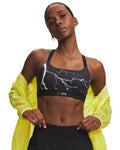 UA HB Run Printed Women's Sports Bra - Black