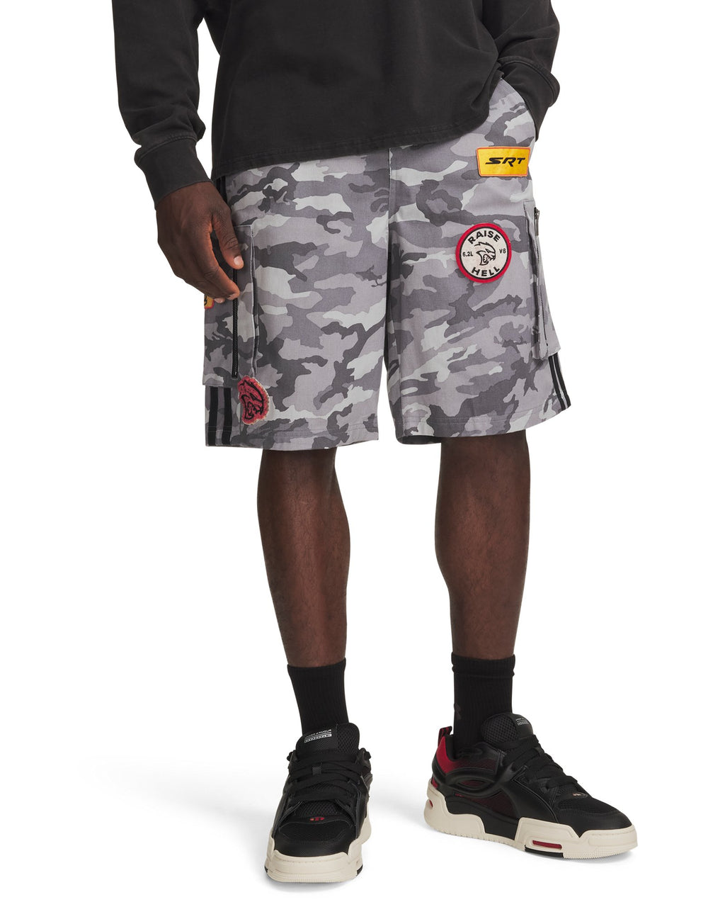 UA x Dodge Men's Cargo Shorts - Black
