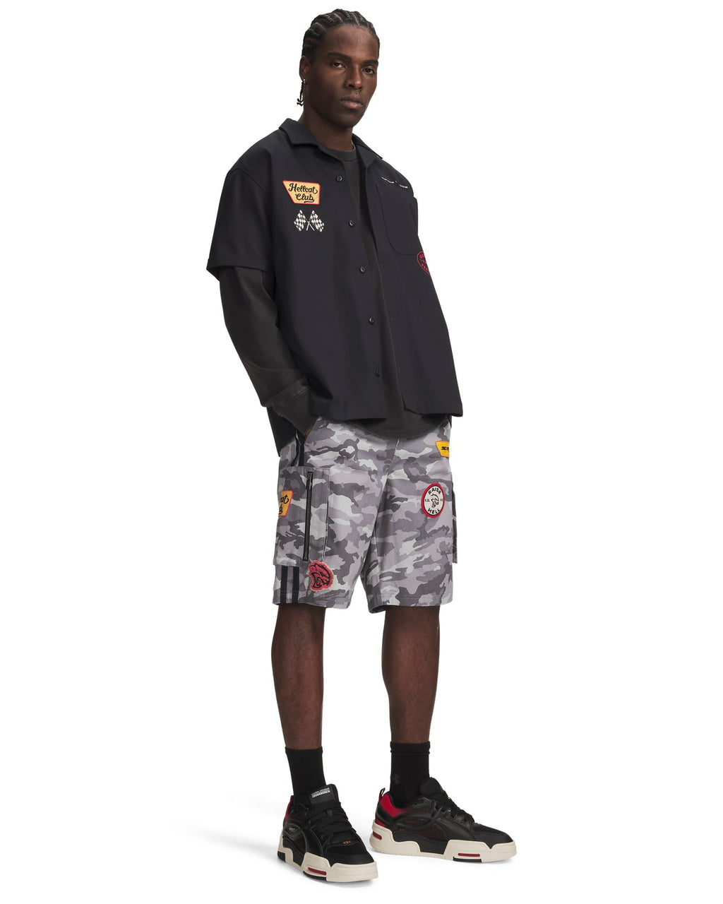 UA x Dodge Men's Cargo Shorts - Black