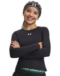 HeatGear® Girls' Long Sleeve - Black