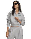 UA Rival Fleece Varsity Women's ½ Zip - Gray