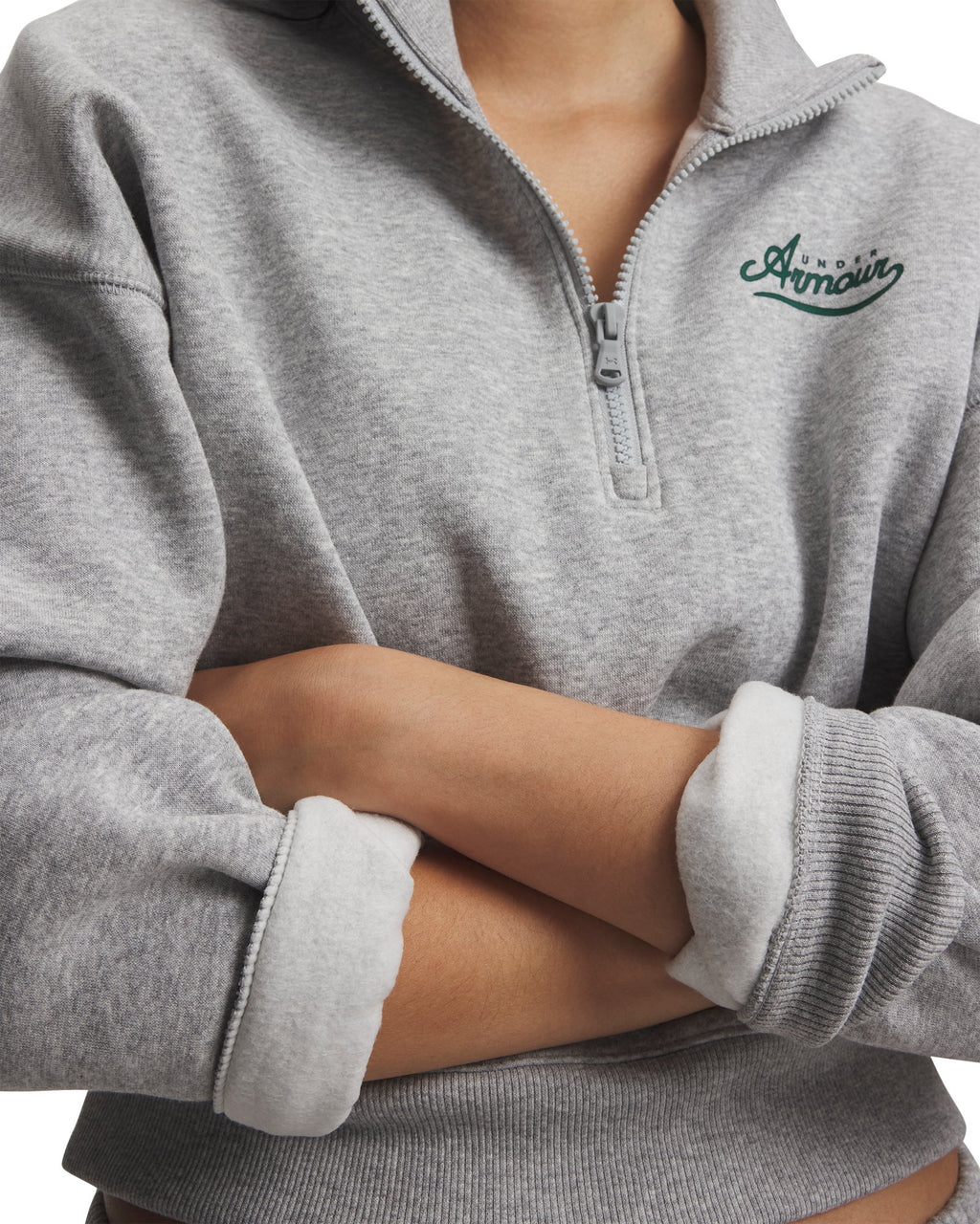 UA Rival Fleece Varsity Women's ½ Zip - Gray