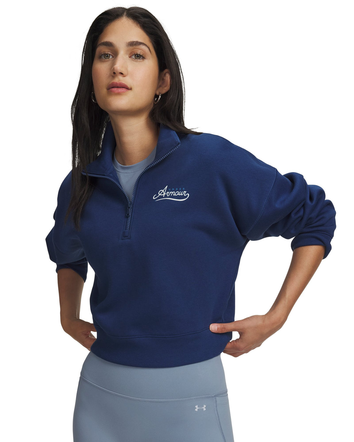 UA Rival Fleece Varsity Women's ½ Zip - Blue