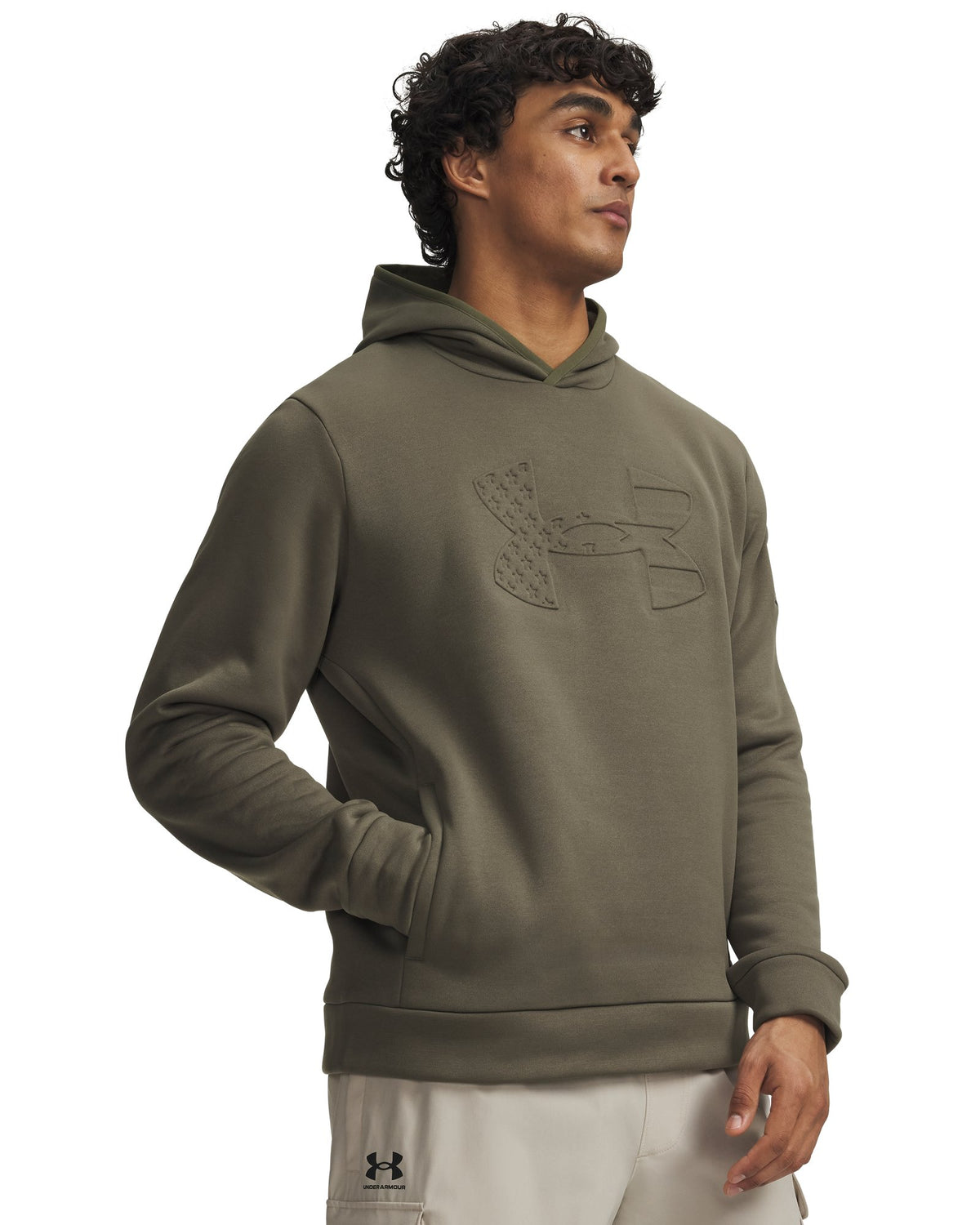 UA Freedom Armour Fleece® Emboss Men's Hoodie - Green