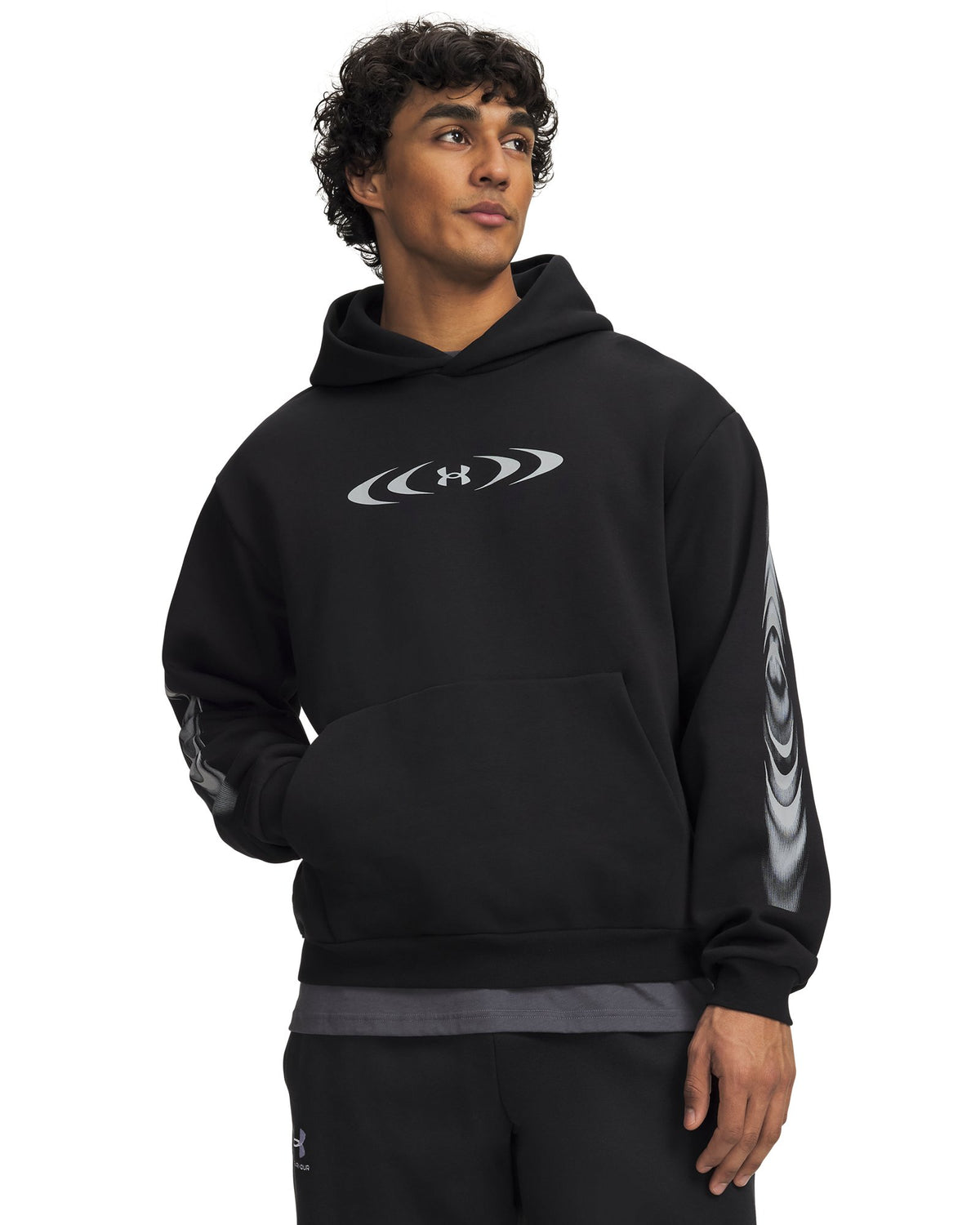 UA Icon Fleece Graphic Men's Hoodie - Black