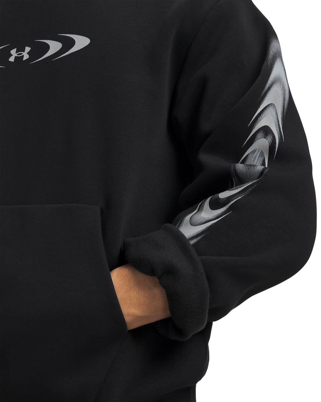 UA Icon Fleece Graphic Men's Hoodie - Black