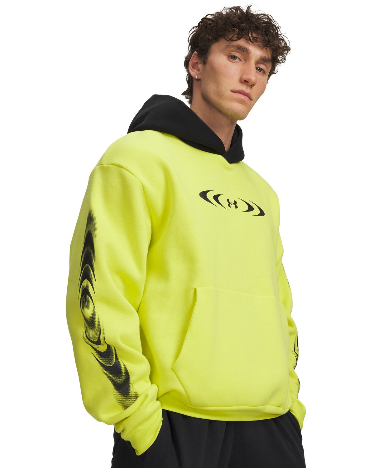 UA Icon Fleece Graphic Men's Hoodie - Yellow