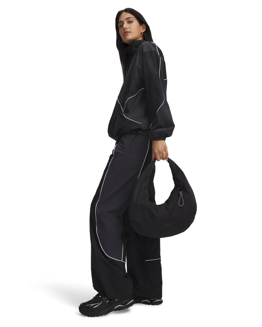 UA Studio Crescent Small Women's Shoulder Bag - Black