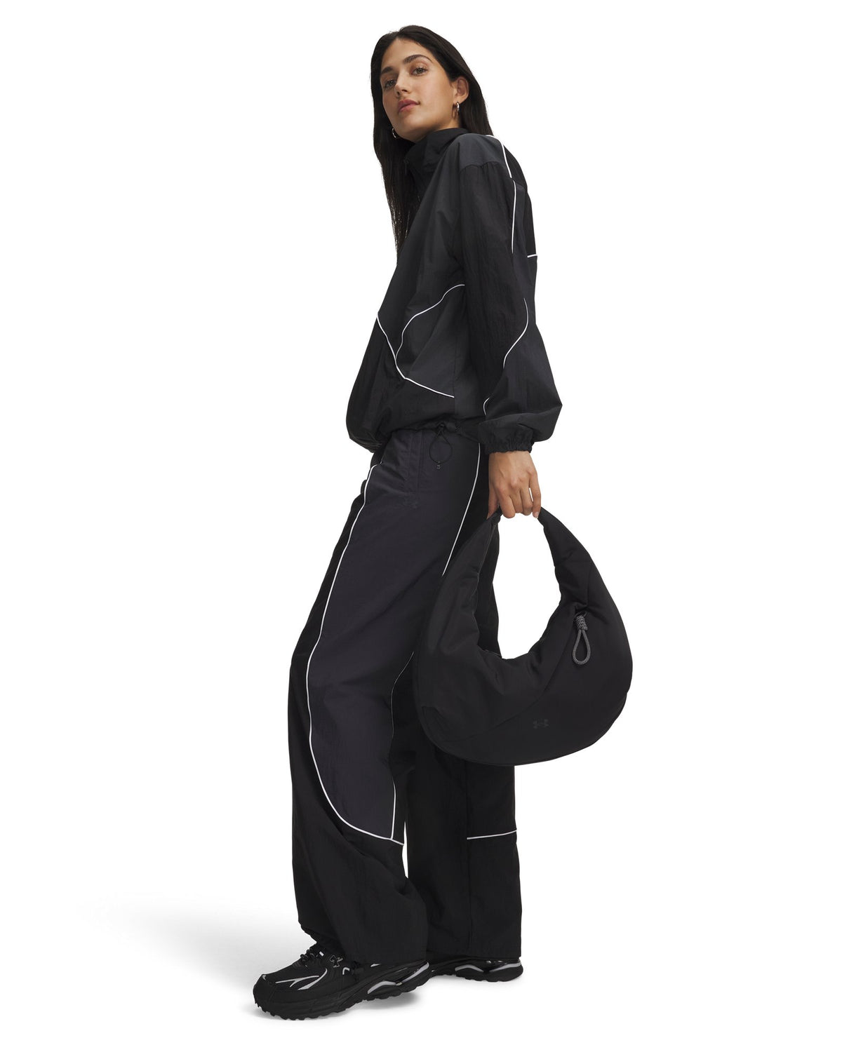 UA Studio Crescent Small Women's Shoulder Bag - Black