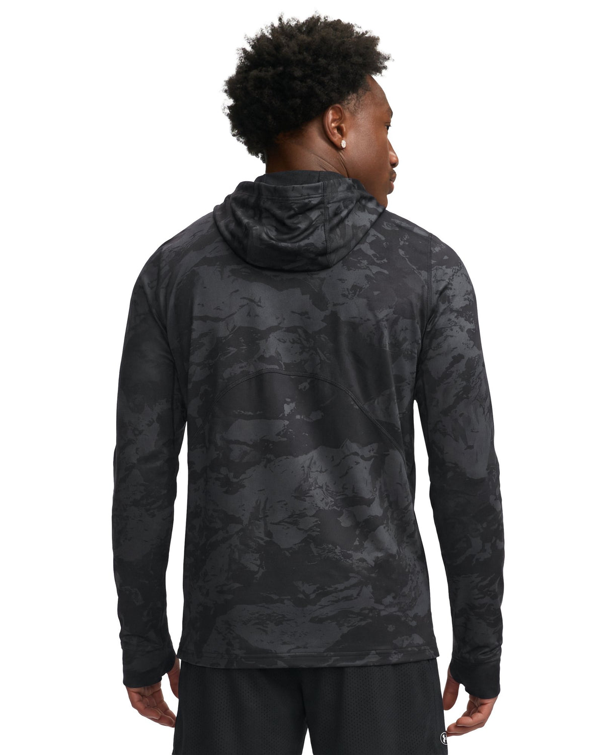 ColdGear® Printed Men's Balaclava Hoodie - Black