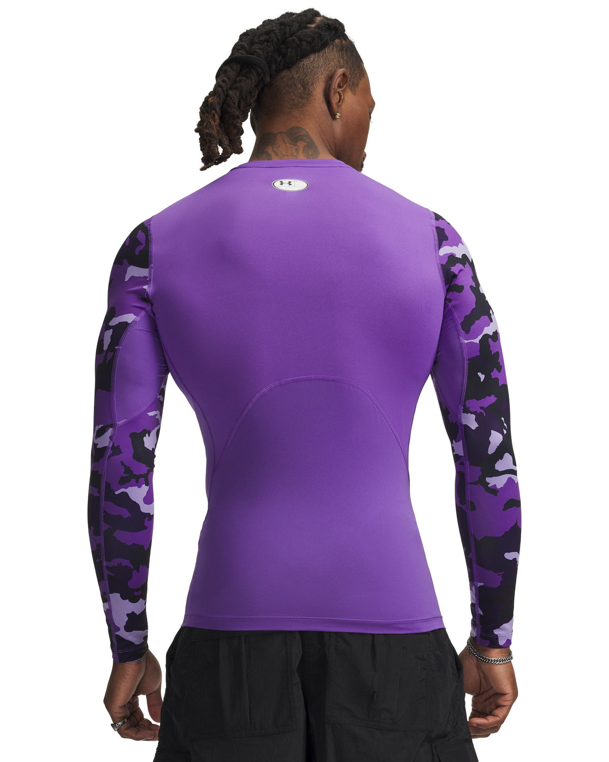 HeatGear® Compression Colorblock Men's Long Sleeve - Black