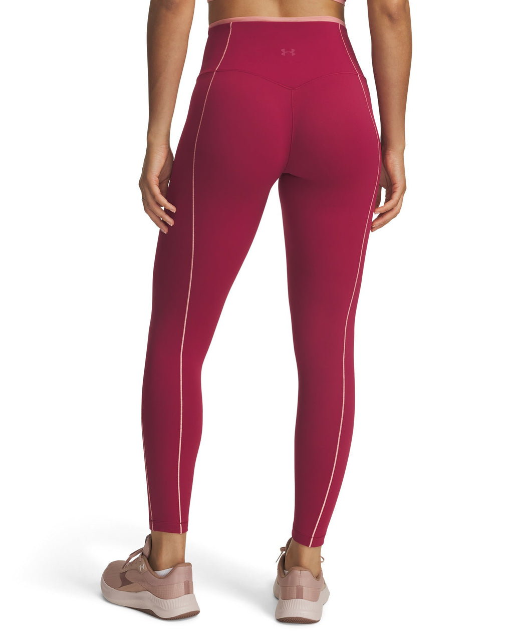 UA Meridian Mesh Women's Ankle Leggings - Red