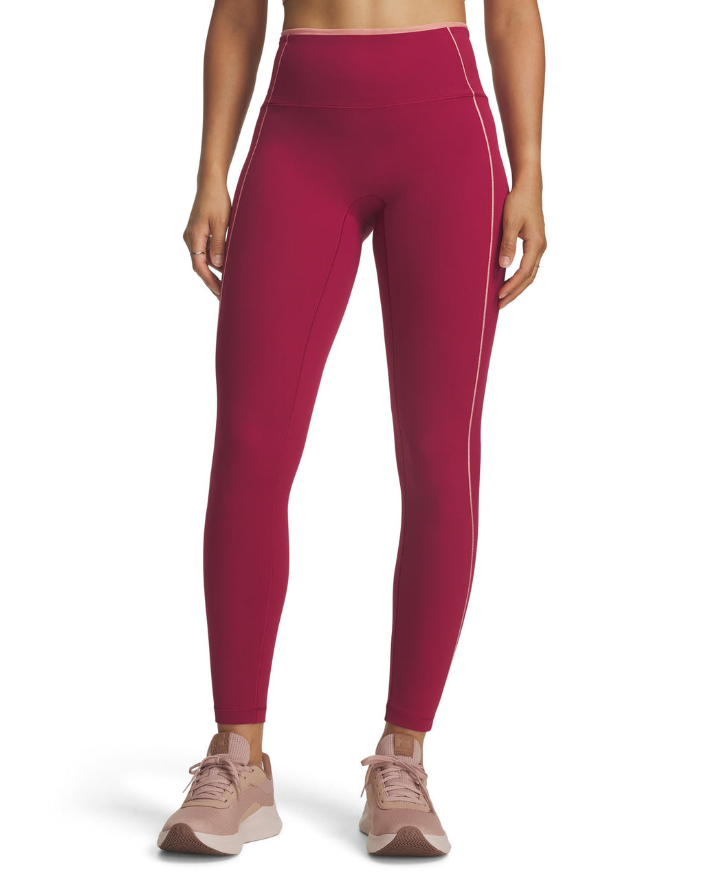 UA Meridian Mesh Women's Ankle Leggings - Red