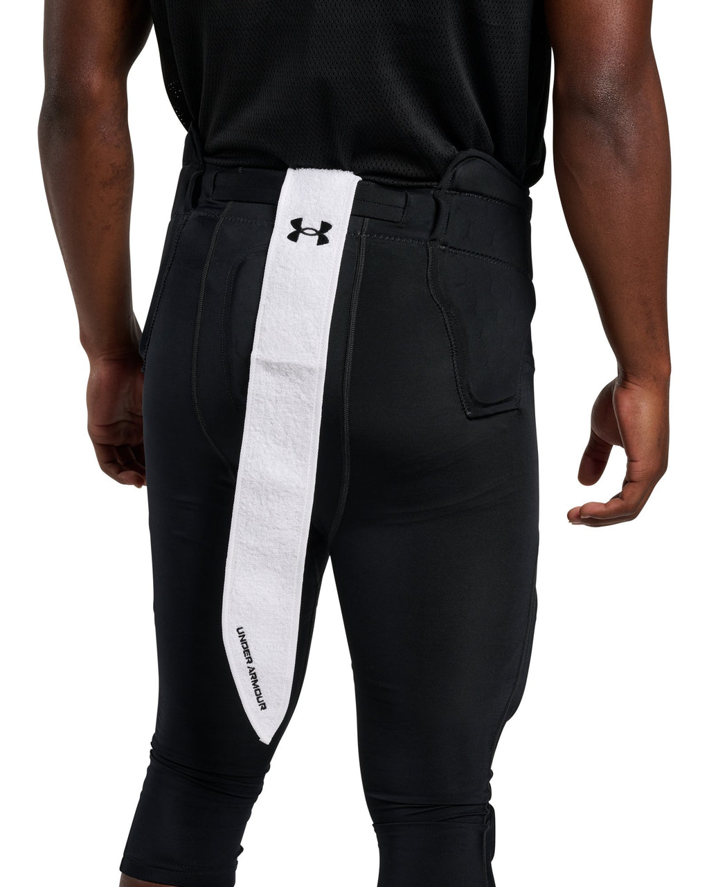 UA Football Streamer Towel - White