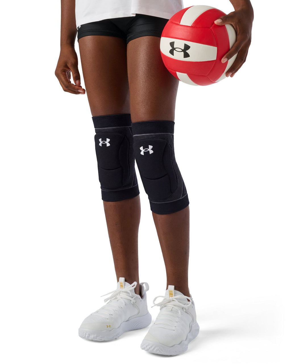 UA Armour 3 Long Kids' Volleyball Knee Pads - Black