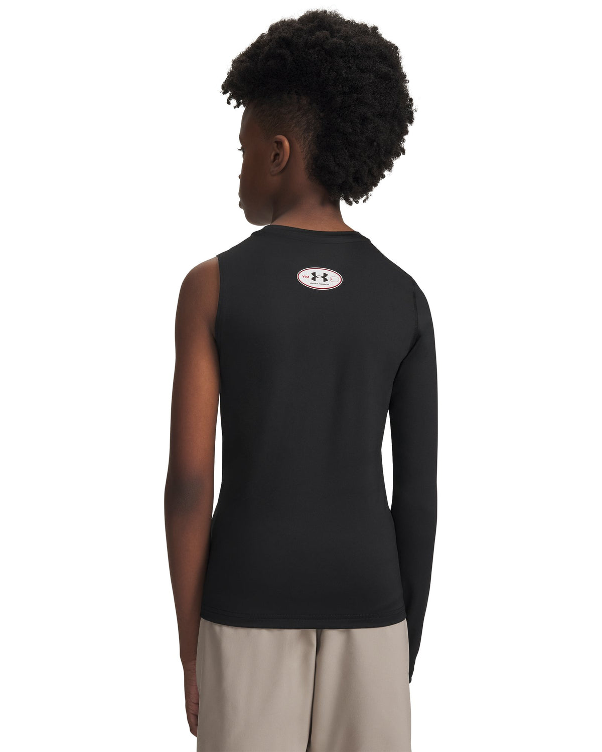 HeatGear® Asymmetrical Right Boys' Long Sleeve - Black