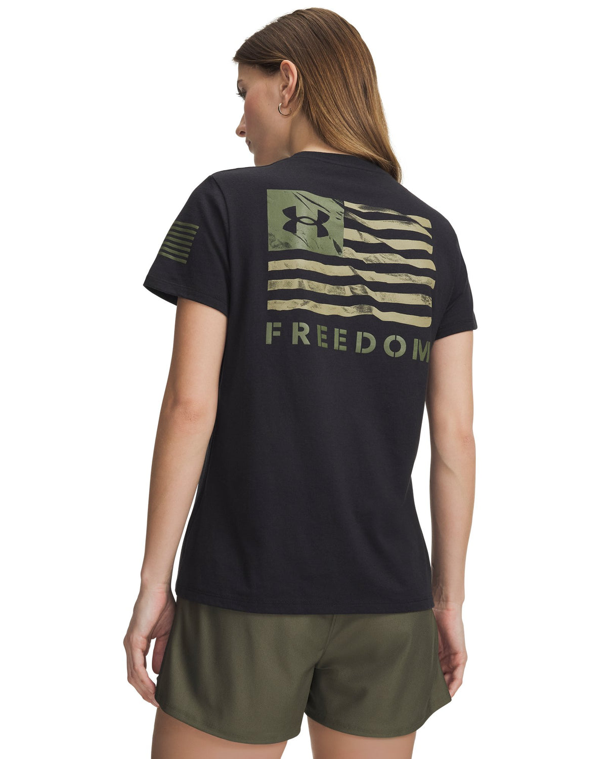 UA Freedom Banner Women's Short Sleeve - Black