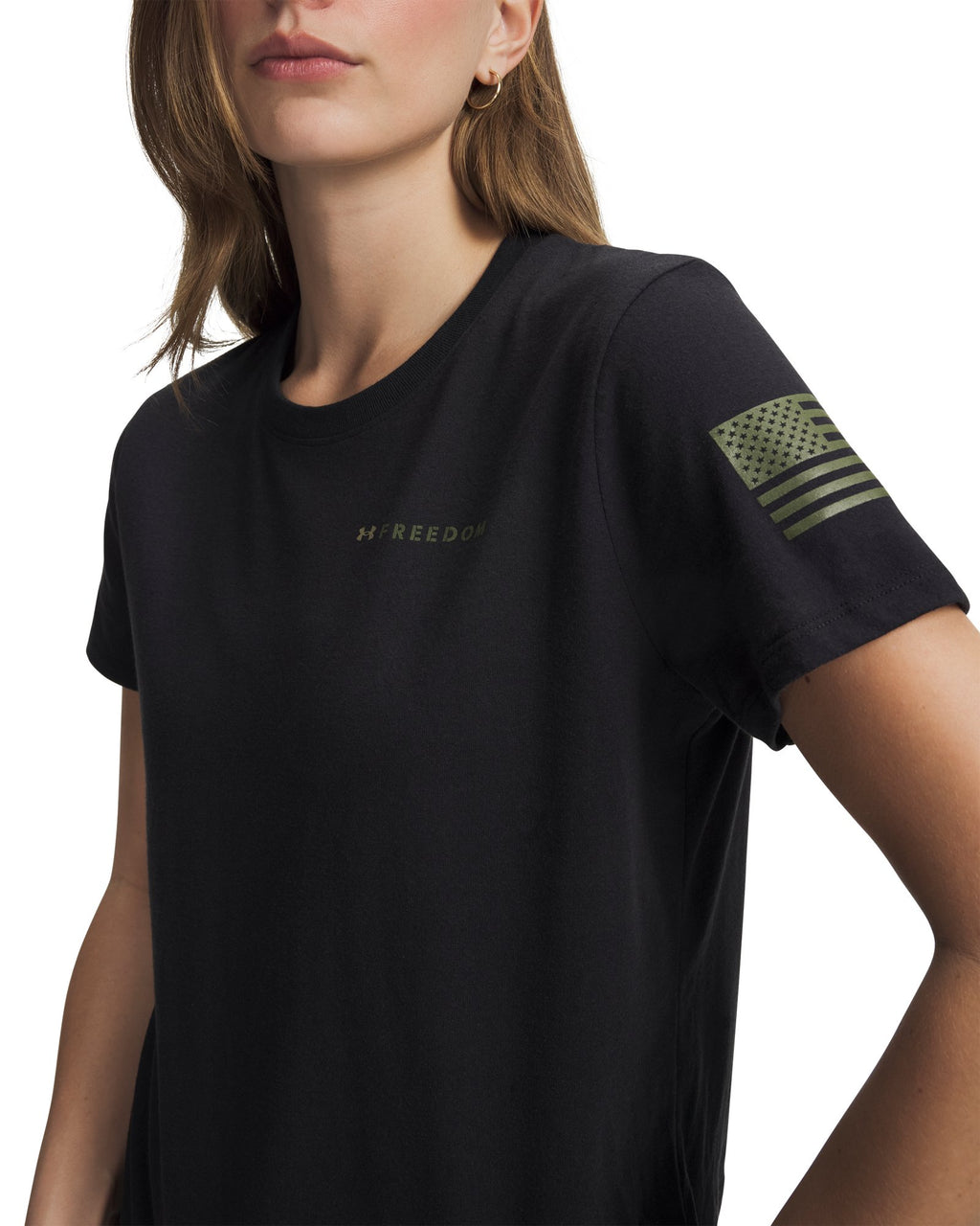 UA Freedom Banner Women's Short Sleeve - Black