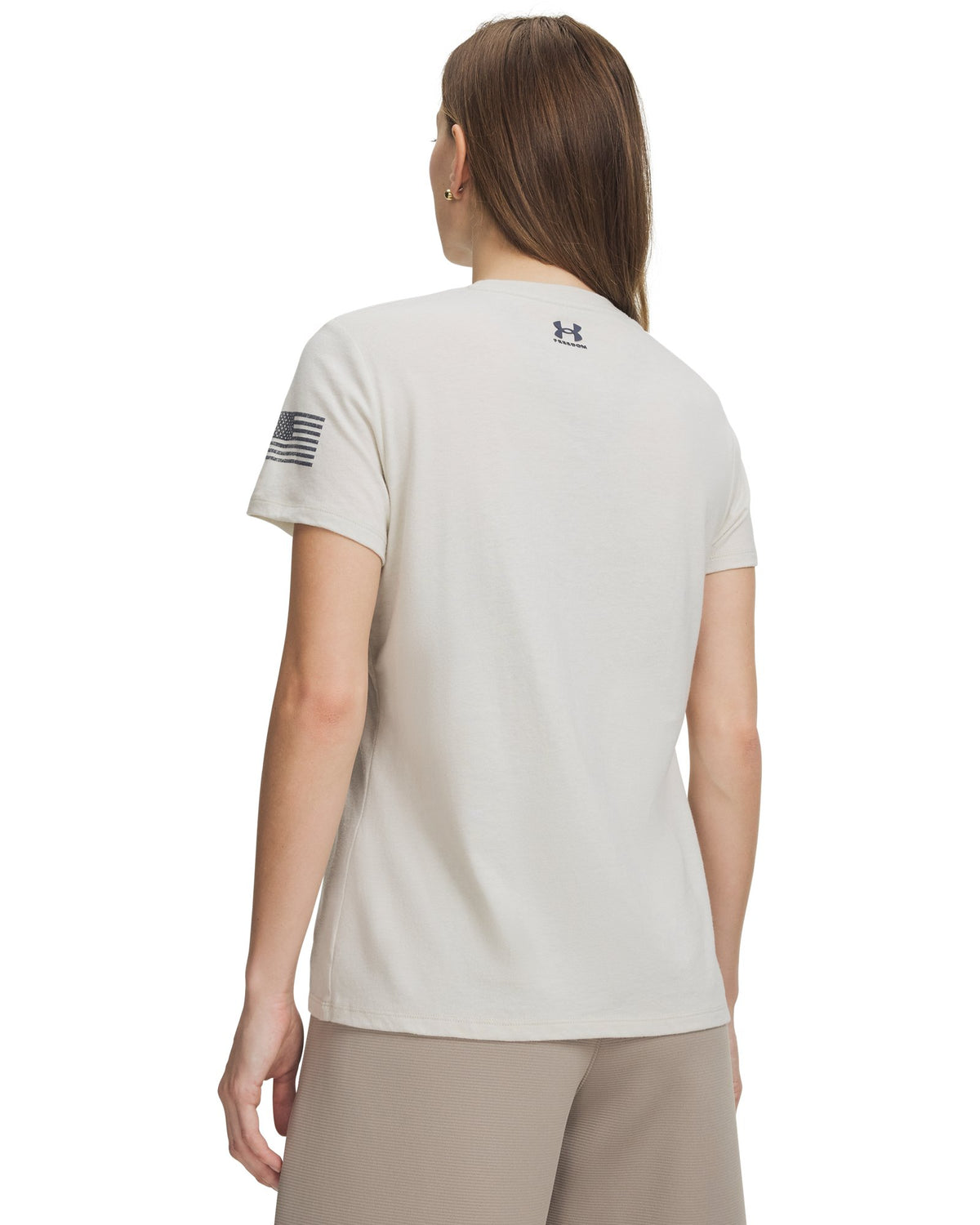 UA Freedom Stars & Stripes Women's Short Sleeve - White