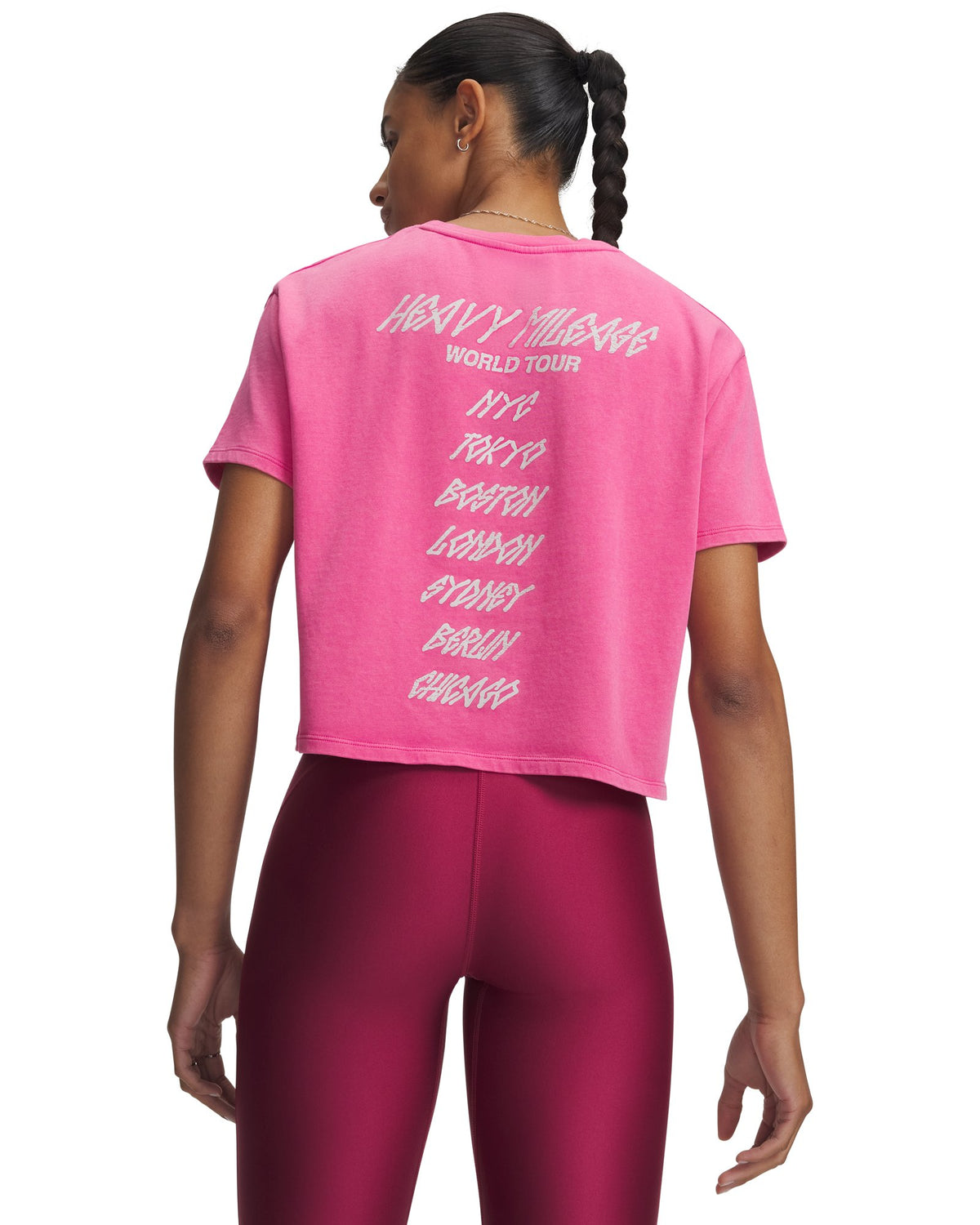 UA Heavyweight City Women's Short Sleeve - Pink