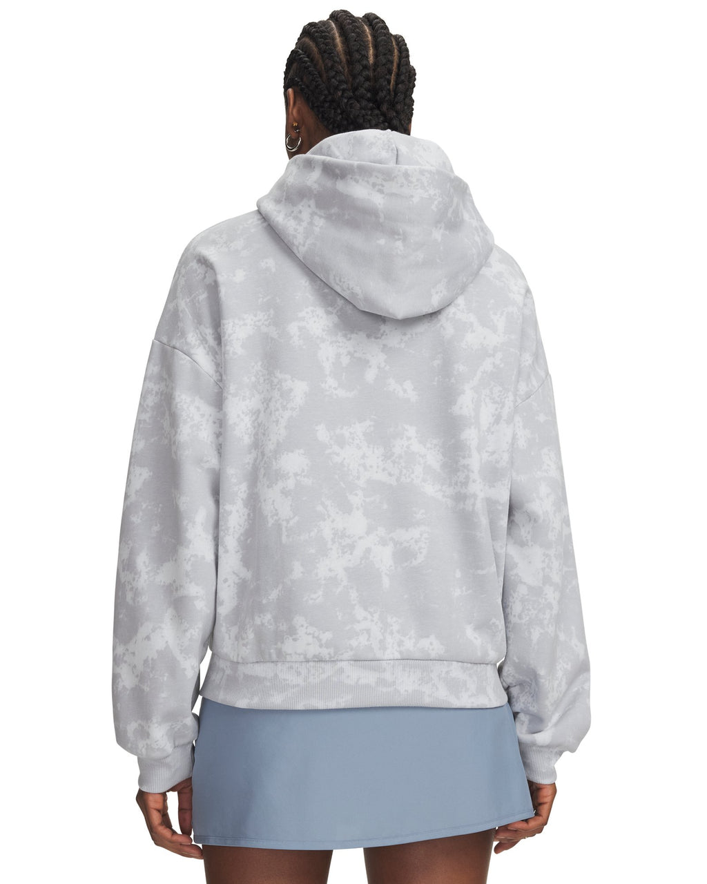 UA Icon Fleece Printed Women's Hoodie - Gray