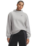 UA Icon Sama Fleece Mock Women's Long Sleeve - Gray
