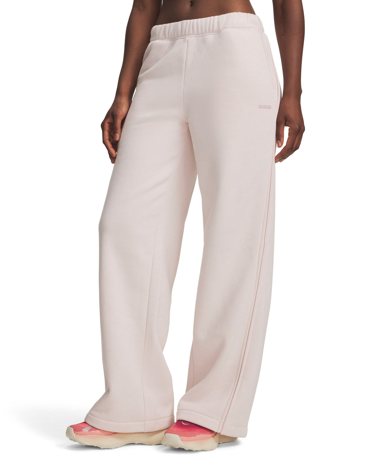 UA Icon Sama Fleece Women's Wide Leg Pants - Pink