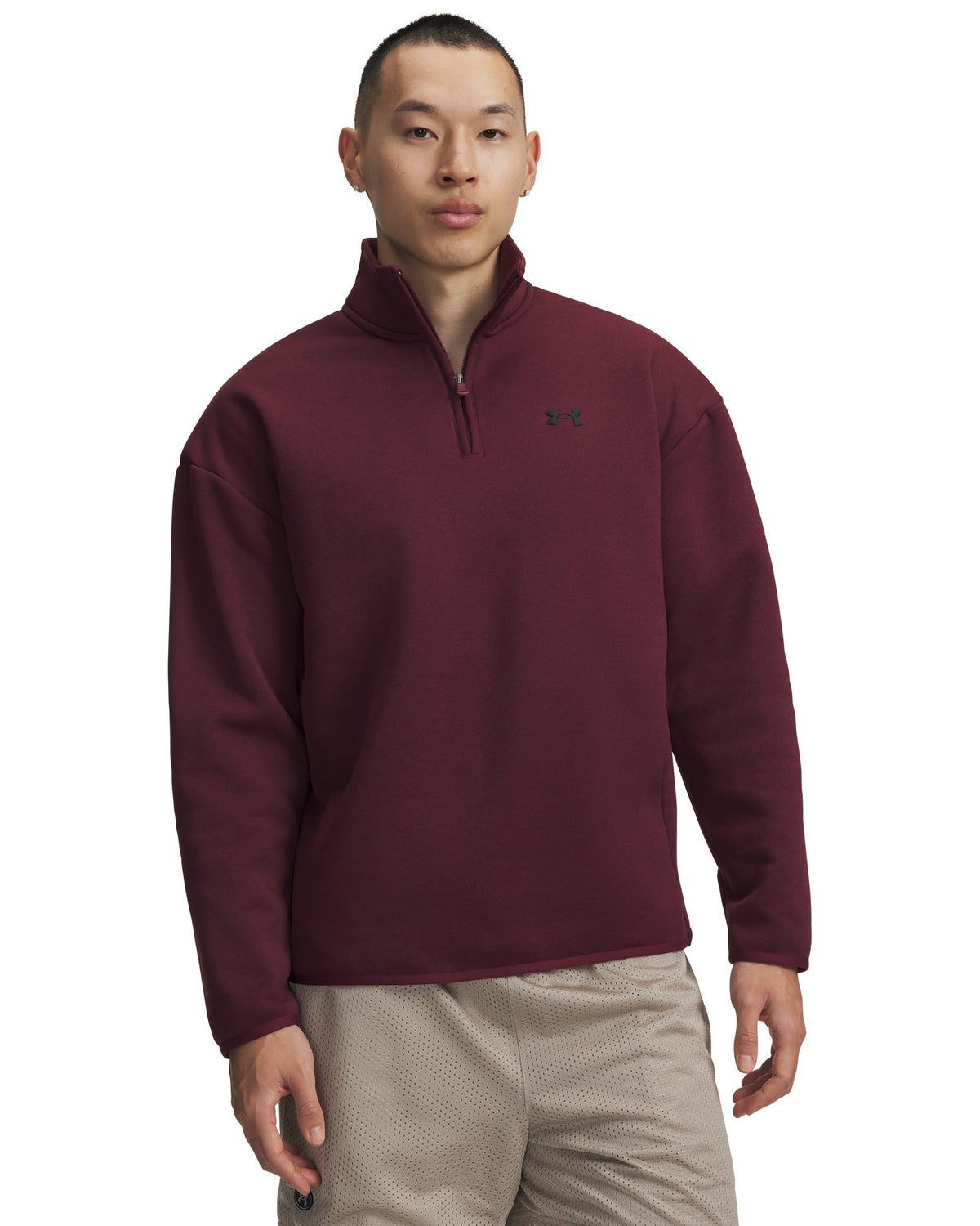 Armour Fleece® Twist Men's ¼ Zip - Red