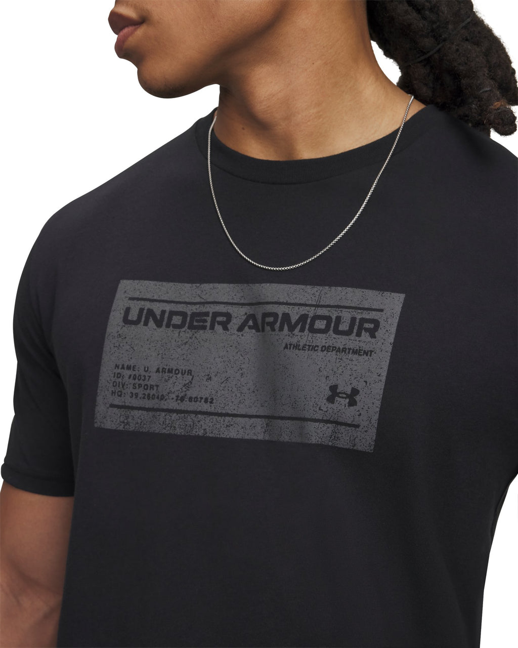 UA Box Wordmark Label Men's Short Sleeve - Black
