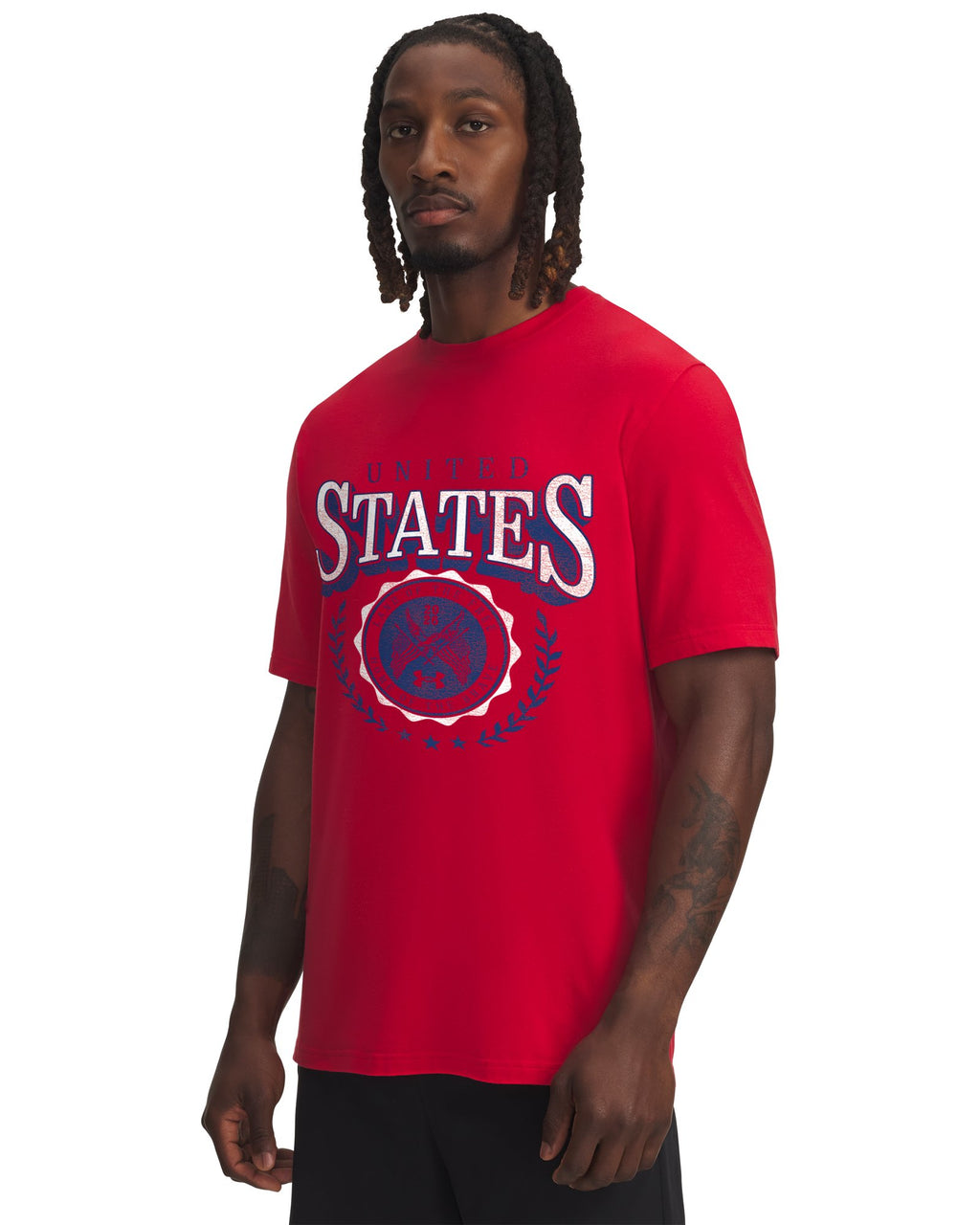 UA USA Graphic Men's Short Sleeve - Red