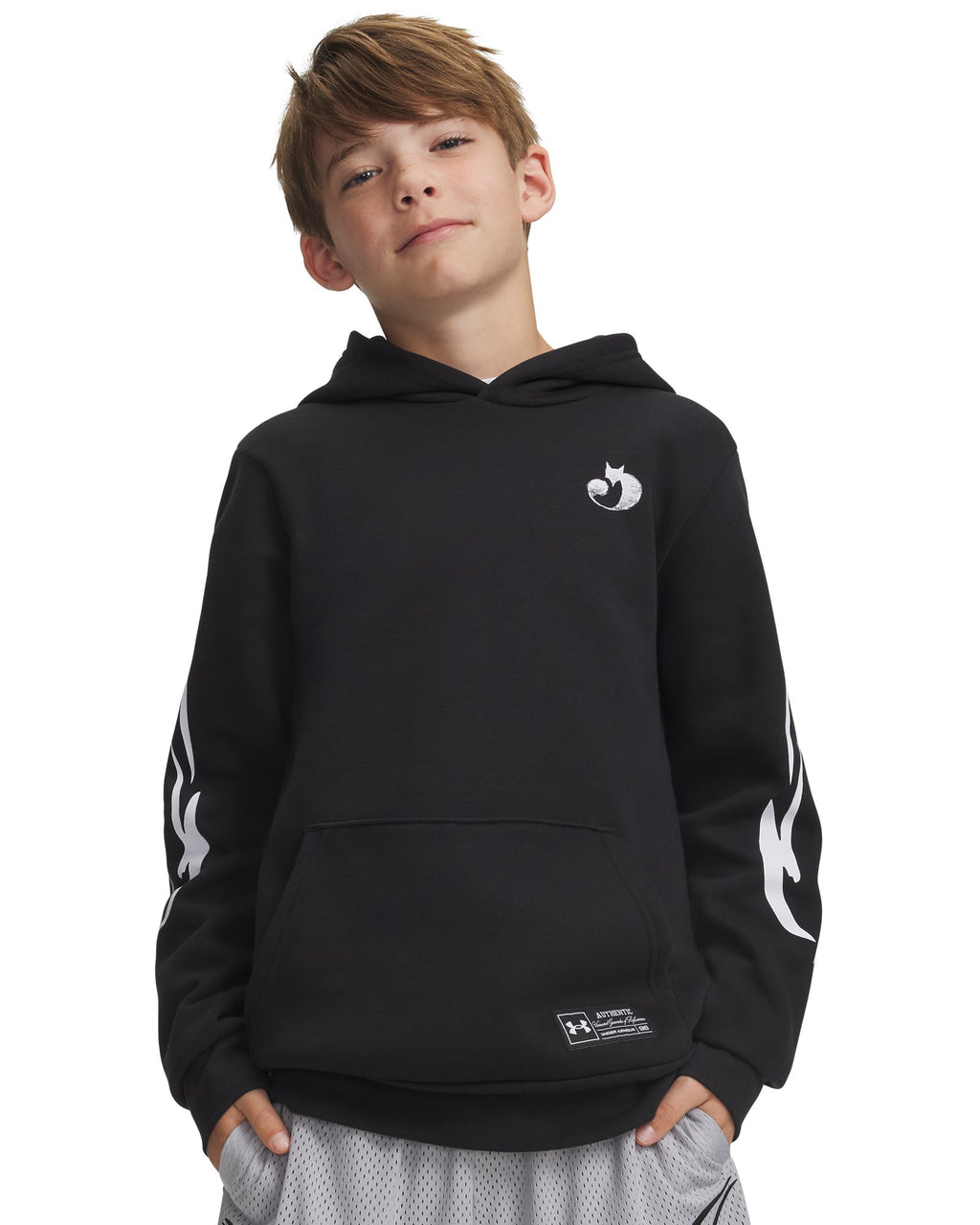 UA D. Fox x Sharpie Boys' Hoodie - Black