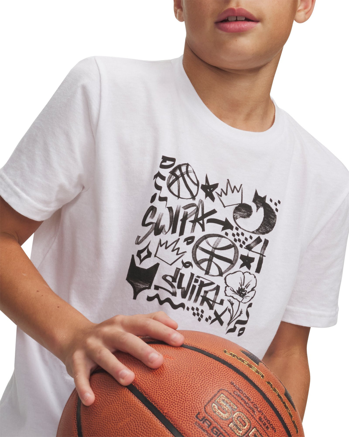 UA D. Fox x Sharpie Boys' Short Sleeve - White